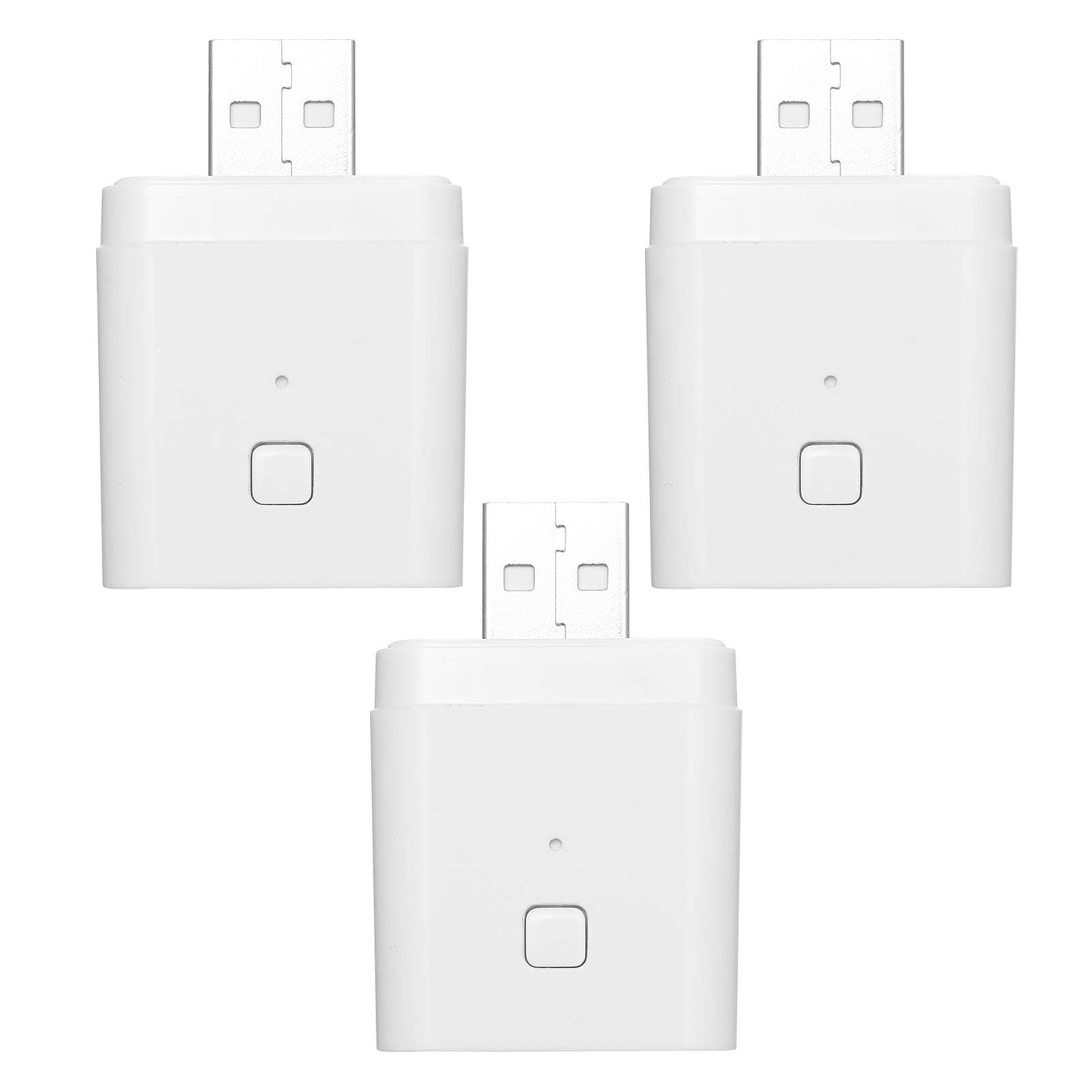 DFHJ3PCS Tuya Micro 5V Wireless USB Smart Adaptor Flexible and Portable Make USB Devices Smart via Tuya APP Voice Control Compatible with Alexa Google Home