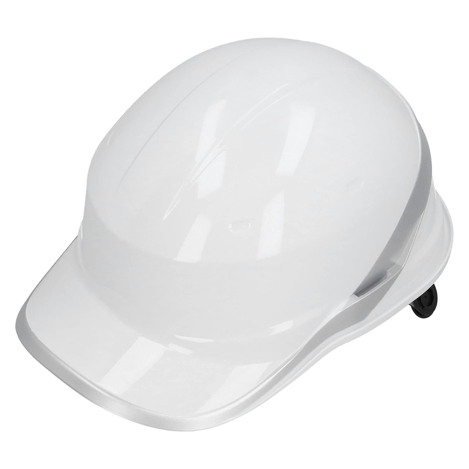 Hard Hat, Shock Absorption Adjustable Helmet Protection with Reflective Stripe for Construction Sites, Adjustable Cap Style, White