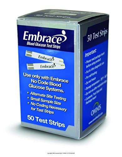 Embrace Test Strips 200 ct. Includes 200 Free Lancets by Omnis