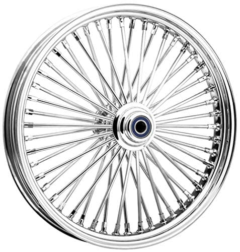 Ride Wright Wheels Inc Omega Chrome 50 Spoke 18x3.5 Rear Wheel, Color: Chrome, Position: Rear, Rim Size: 18 04835-880-OM-T