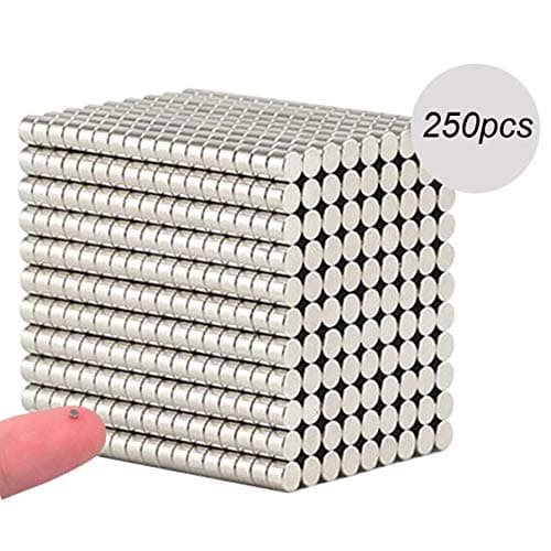 250pcs 2x1 mm Refrigerators Magnets DIY Multi-Use for Fridge Door Whiteboard Map Bulletin Boards (2x1mm)