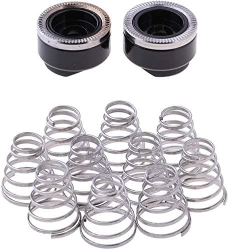 CONGGE Pack 10 Premium Replacement Spring for Bike Quick Release Wheel Skewer Hub + Bike Hub Slider, Road Mountain Bike Axle