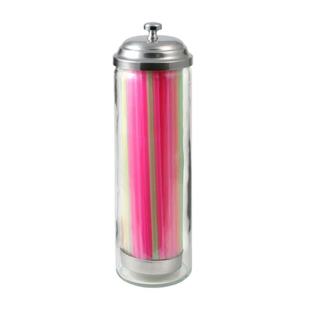 Gemco Junior Glass Straw Dispenser with Straws