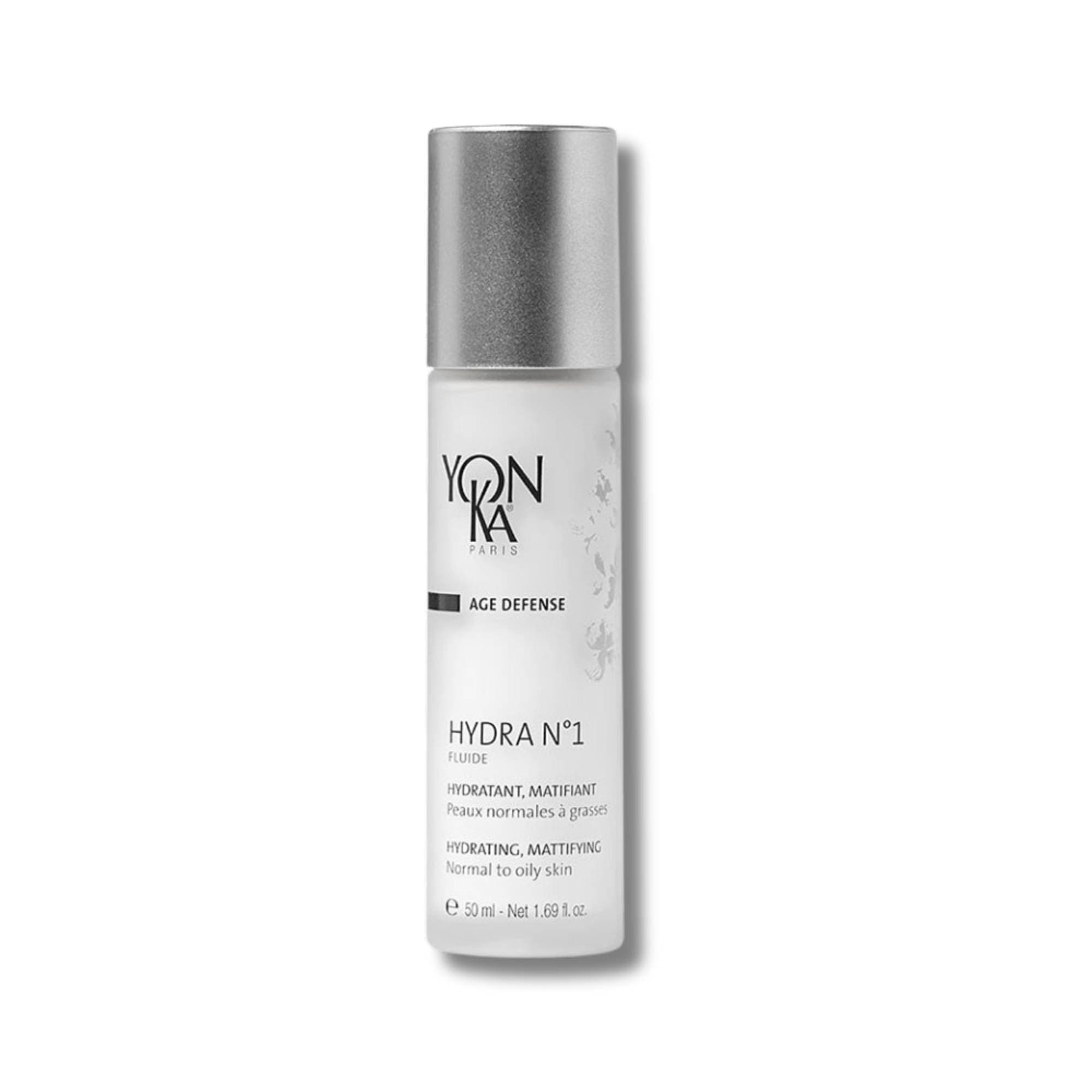 Hydra N°1 Yonka Hydrating Mattifying Fluid For Normal to Oily Dehydrated Skin 50ml | Long-lasting Deep Hydration Without Any Shine | Matte Effect | Dermatologically Proven Results ! Natural Origin