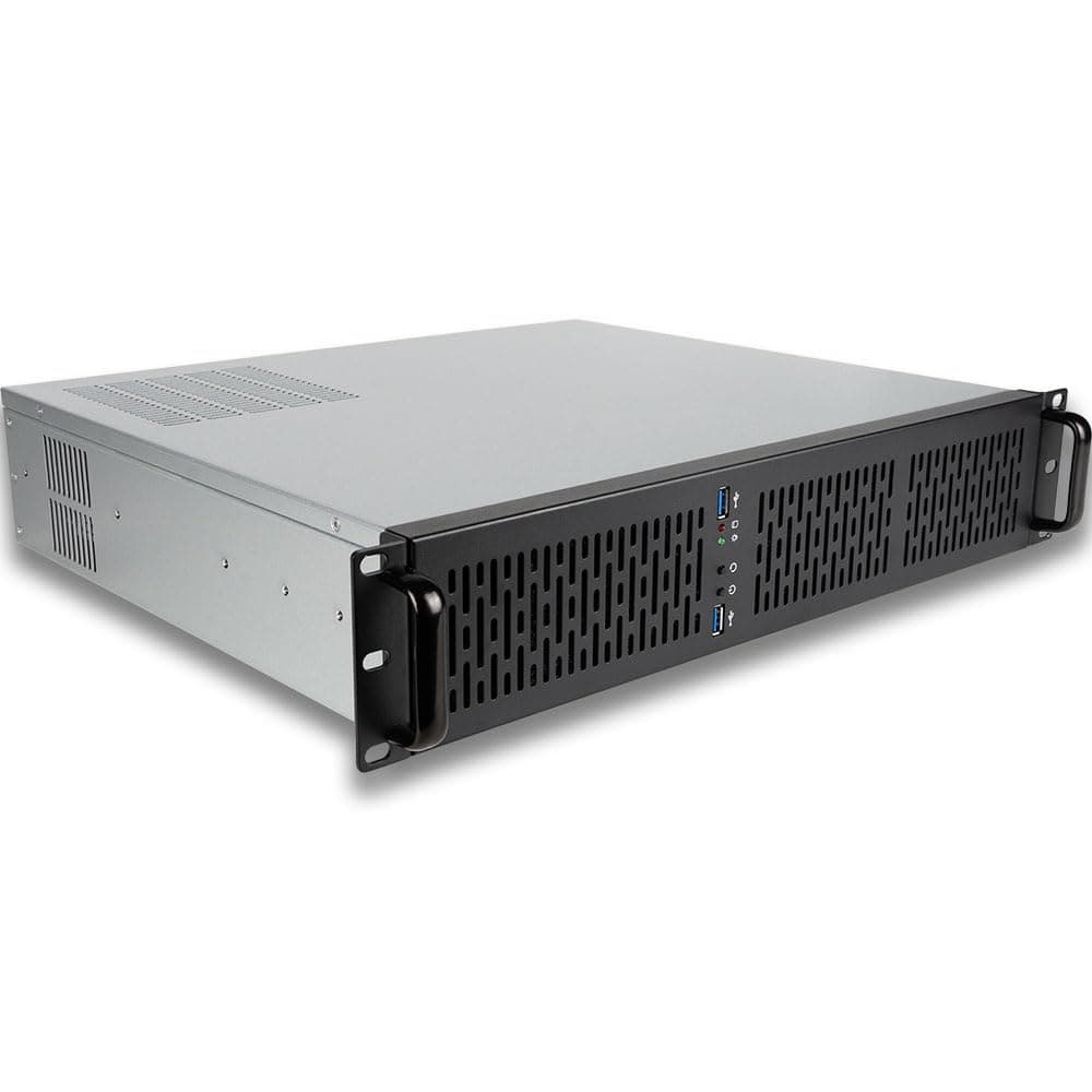 Quiet Rackmount Computer (Intel 10-Core 3.2-4.9GHz Ultra 5 225 CPU, 32GB DDR5 RAM, 1TB SSD, W11 Pro) - 2U Rack Mount Server or Workstation Desktop PC for Home or Business
