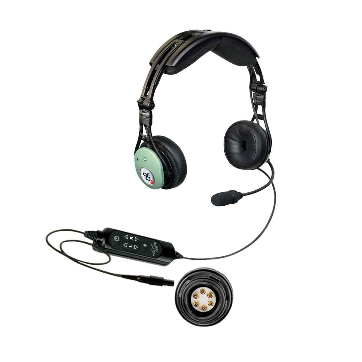PRO-X2 ANR Aviation Headset 6-Pin Panel Powered - Bluetooth