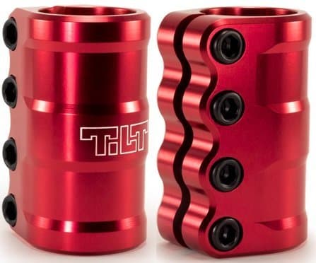 Tilt SCS Clamp THE ARK LT Standard Bars Compression System For Scooters RED