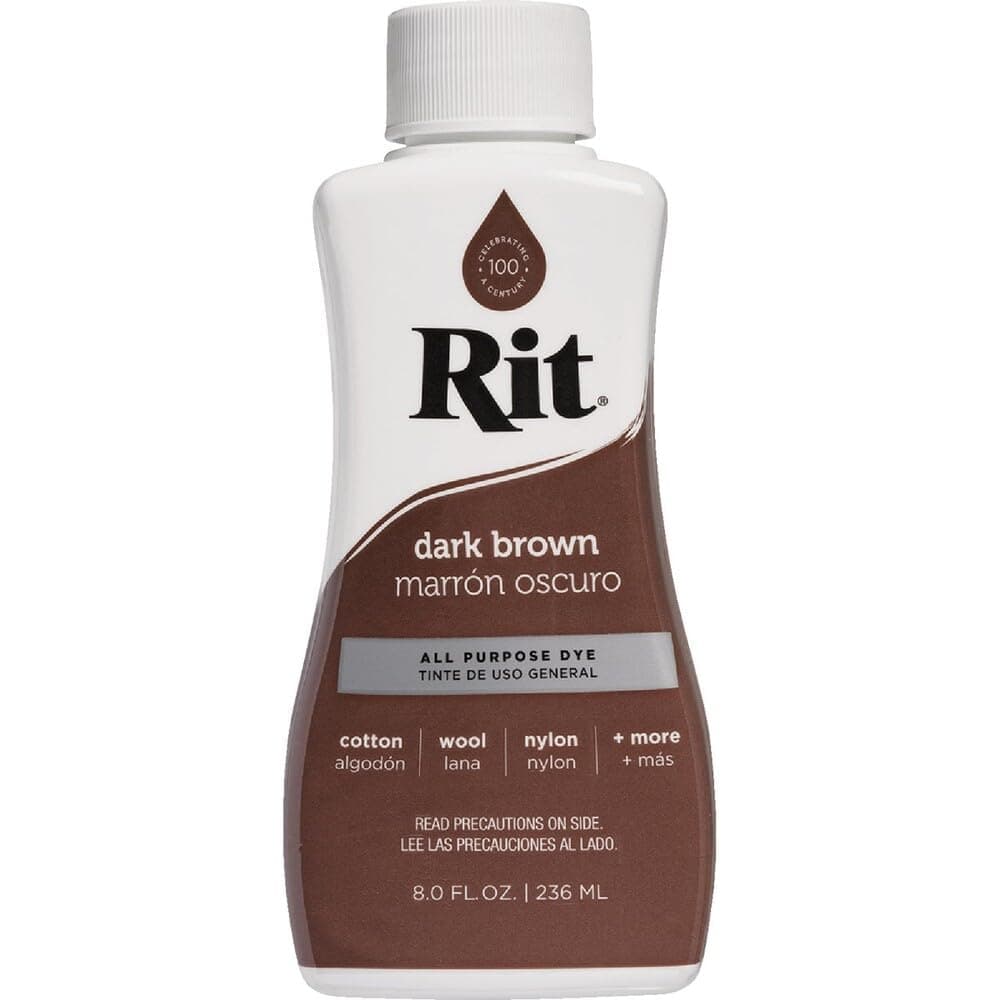 Rit Dark Brown Liquid Dye, 8 Fluid Ounce