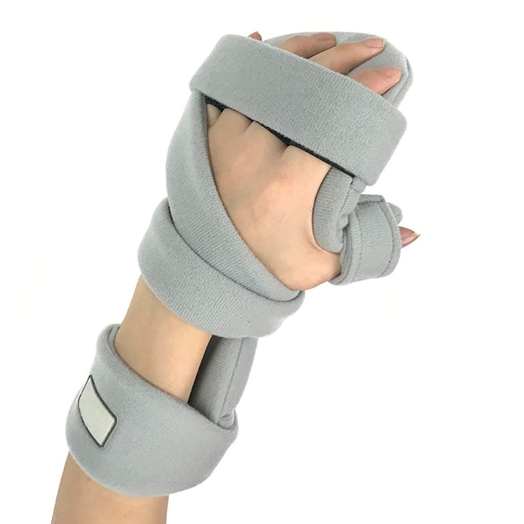 Resting Hand Splint Night Wrist Thumb Immobilizer Support for Help Hands and Fingers Recover from Stroke, Hemiplegia, Muscle Atrophy, Carpal Tunnel Syndrome