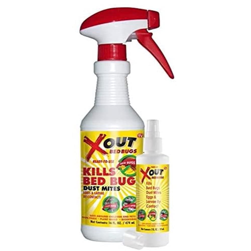 Xout Anti Bed Bug Spray, Kills Bed Bugs and Dust Mites, Eggs and Larva on Contact, Ready to Use, Refreshing Scent, Safe Around Children and Pets, All Natural Plant Based Formula