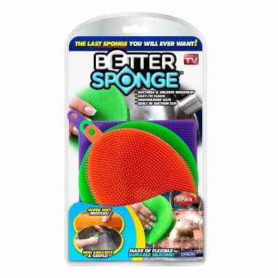 Emsco GroupEmson Div Of E Mishon 1734 Better Sponge, 3-Pk, As Seen On TV - Quantity 6
