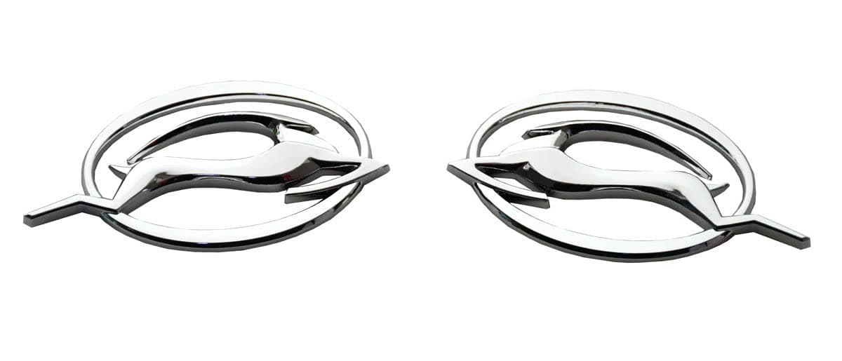 2pcs (Pair) Flying Impala Emblem Car Badge Trunk Left and Right Side Decal 3D Sticker Replacement for SS LT LTZ ECO LS Chevrolet Impala 10253595 (Chrome) CH-Flying Impala-2
