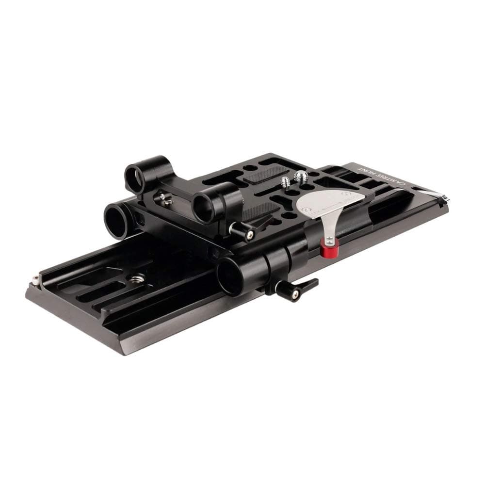PROAIM 19-15mm camera base plate with dovetail tripod plate | Universal aluminum quick-release plate with ARRI standard dovetail for DSLR video camcorders (CH-DTPQ-01)