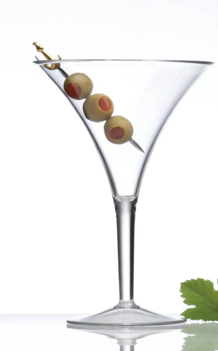 Polycarbonate Martini Glasses, 10oz, Set of (2)