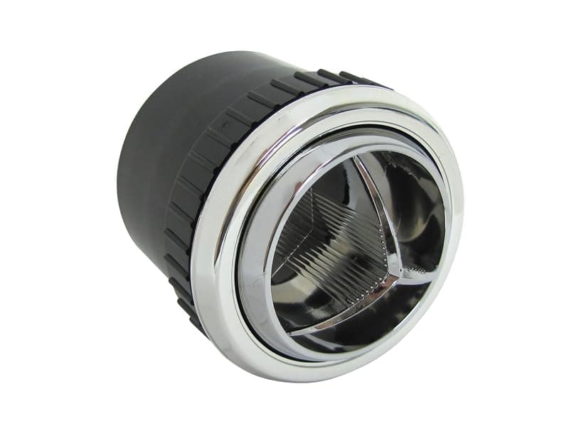 Indash Round Chrome Vent/Louver for 2-1/2" Duct Hose #32-41X