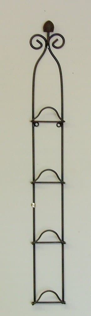 Metal Rust Finished Metal Mini Plate Rack