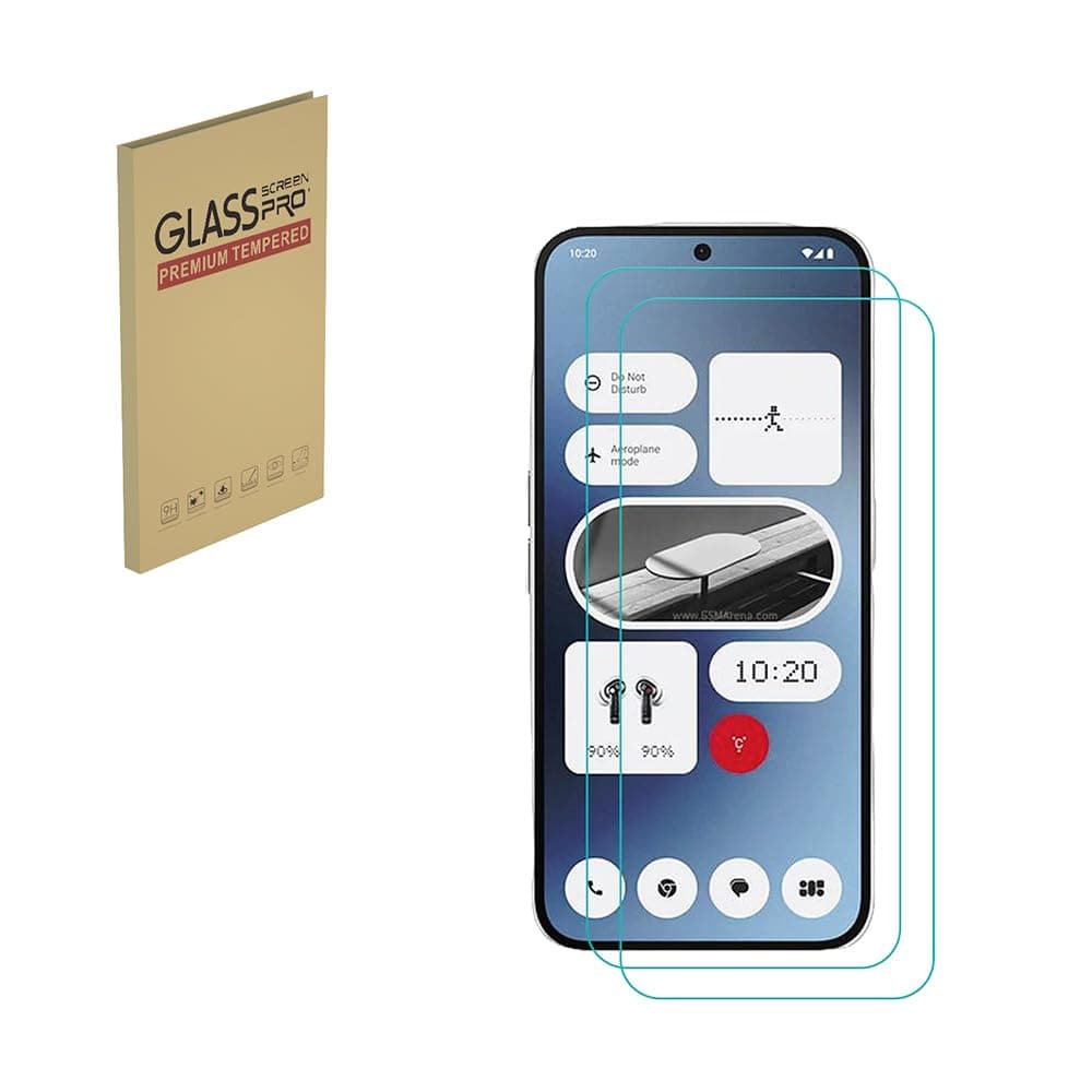 Screen Protector for Nothing Phone 2A, Tempered Glass Screen Protector Designed for Nothing Phone 2, HD, 9H Hardness, Anti-scratch, Anti-wear, Bubble Free [2 Pcs Tempered Glass Films]