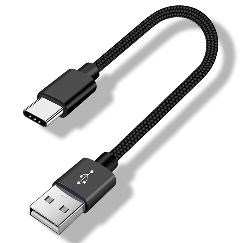 Short USB C Cable 1.5 FT,USB C Cord for Samsung Galaxy A15 A25 A35 A55 A54,S24 S23 S22 S21 S20 S10,Moto G,USB A to Type-C Charger Cord Car Carplay Charging Cable for iPhone 15 16 15 Pro Max Plus