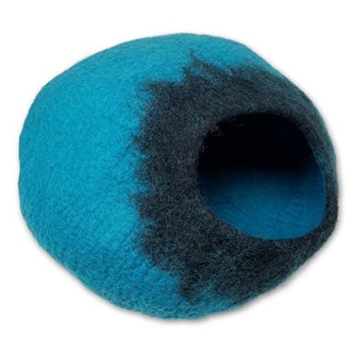 Walking Palm Cat Caves - Turquoise/Black