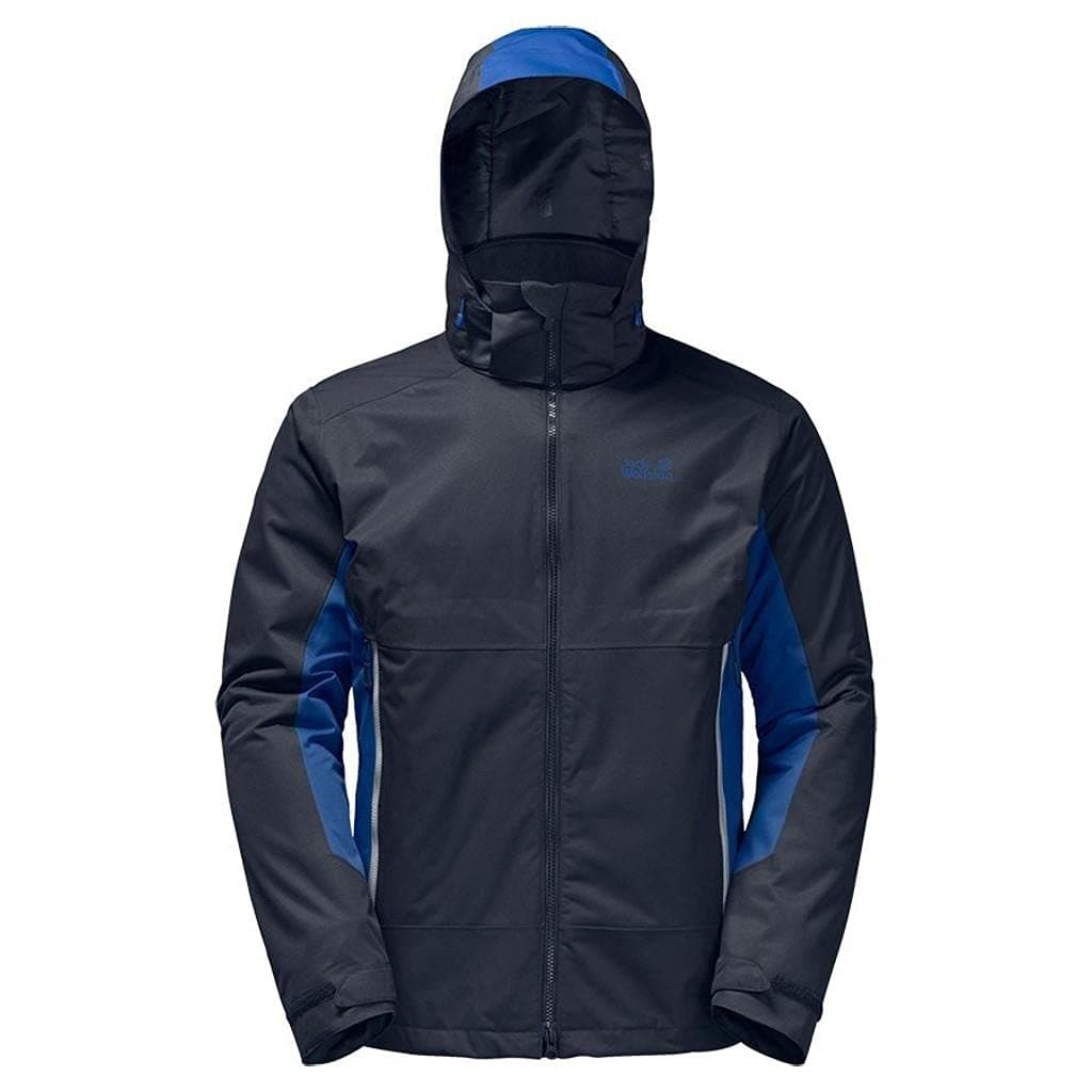 Jack Wolfskin Men's North Border Jacket, Night Blue, Medium