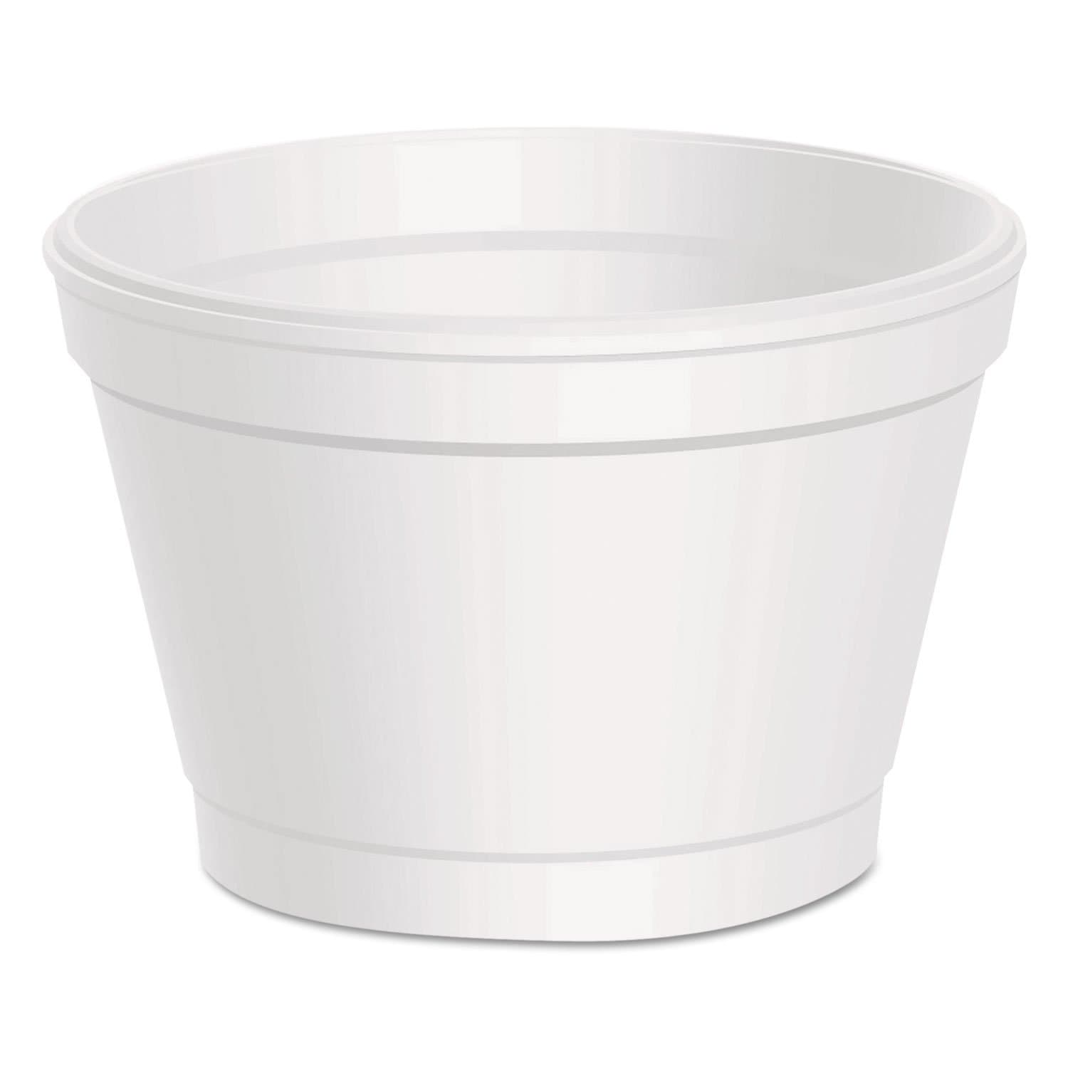 3.5J6 3.5 oz Foam Container, White (Case of 1000)