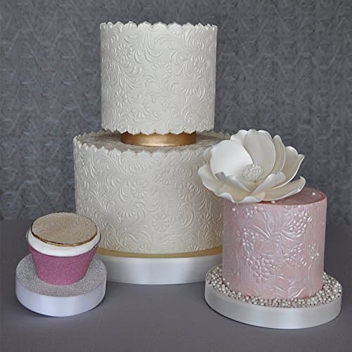 Sweet Elite Tools Floral Pattern Texture Sheets - Set of Three Floral Patterns Impression Mats By Lauren Kitchen by Sweet Elite Tools