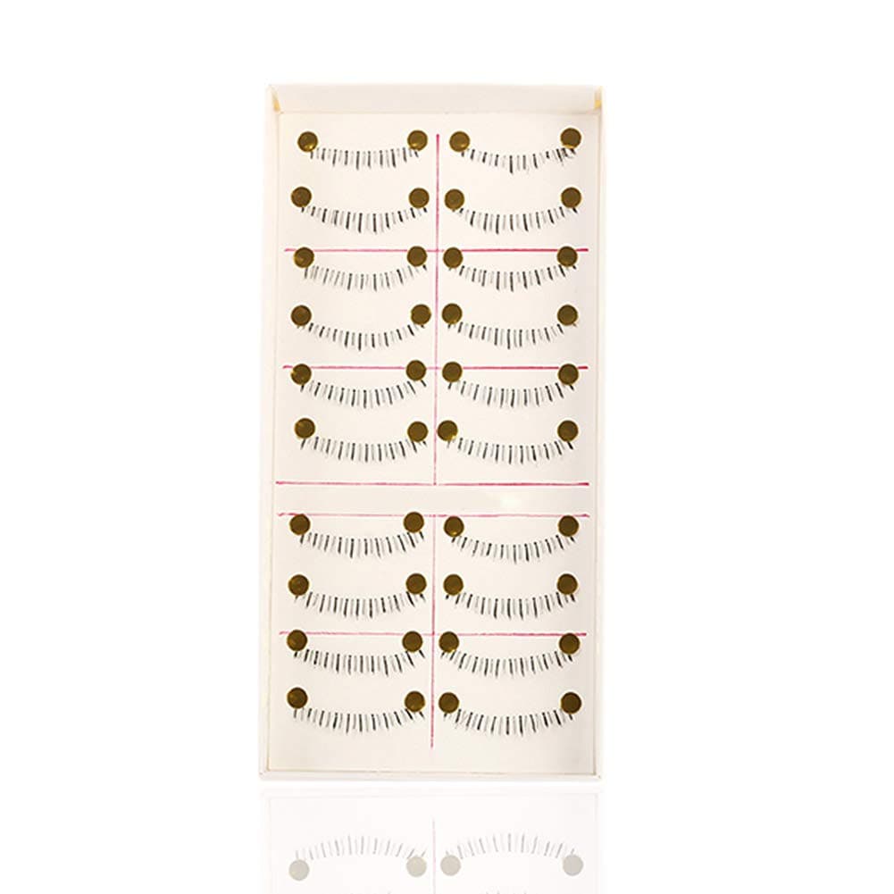 ReNext 10 Pairs reusable Makeup Natural Lower Bottom False Eyelashes-Black