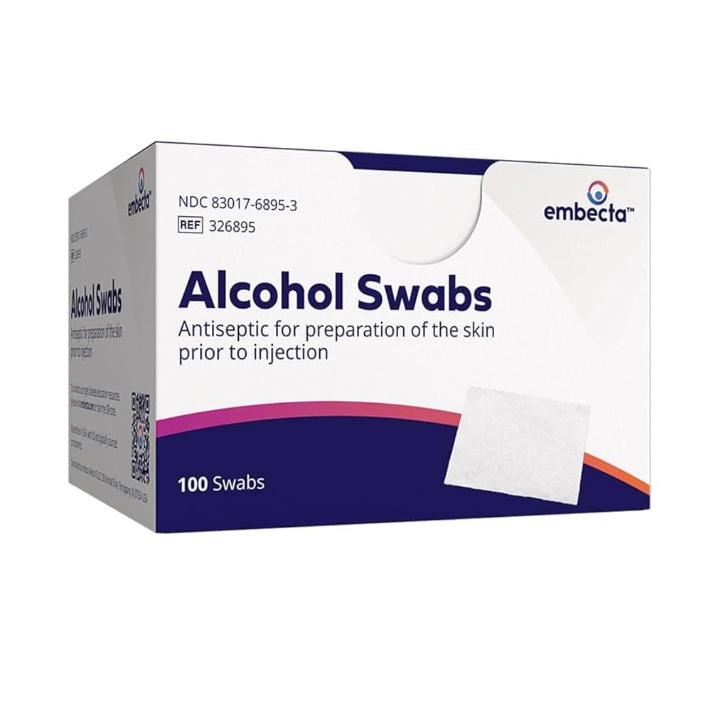 BD Alcohol Swabs 100 Each (Pack of 3)