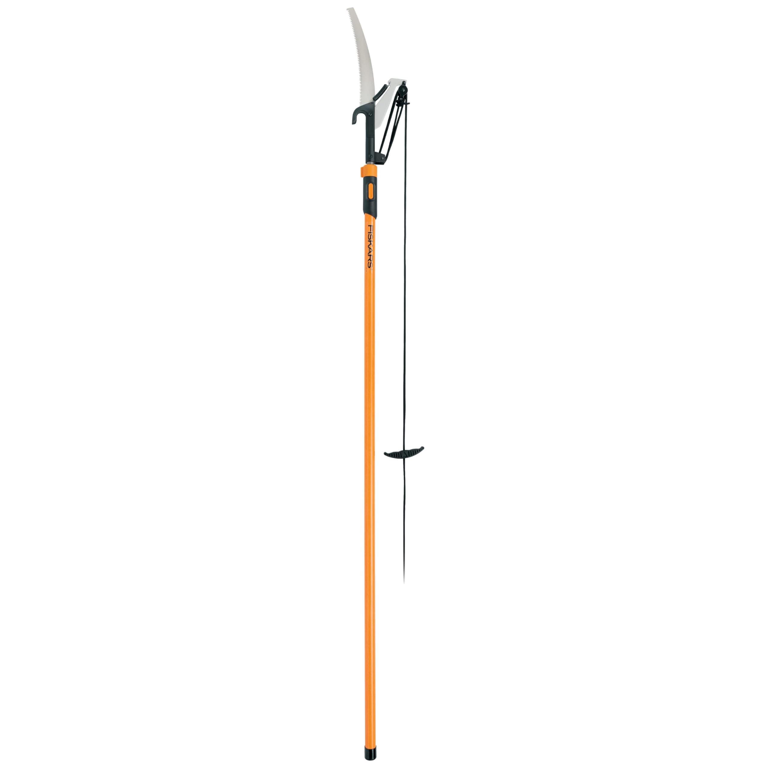 Fiskars 2-in-1 Extendable Tree Pruner and Pole Saw (Extends to 12 feet) with 12-Inch Double-Grind Saw and Double Locking System