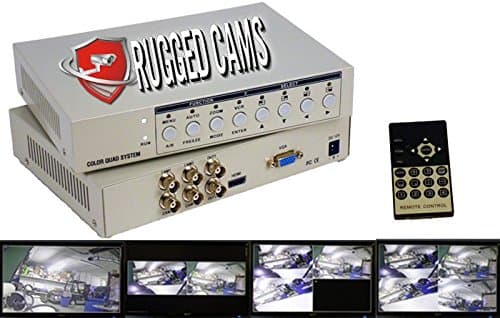 Rugged Cams - High Definition 1080p Quad Processor/Quad Splitter - TVI/AHD/Analog - HDMI/VGA/BNC Outputs - 4 Channel HD