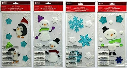 Winter Gel Clings, 4 Sheets