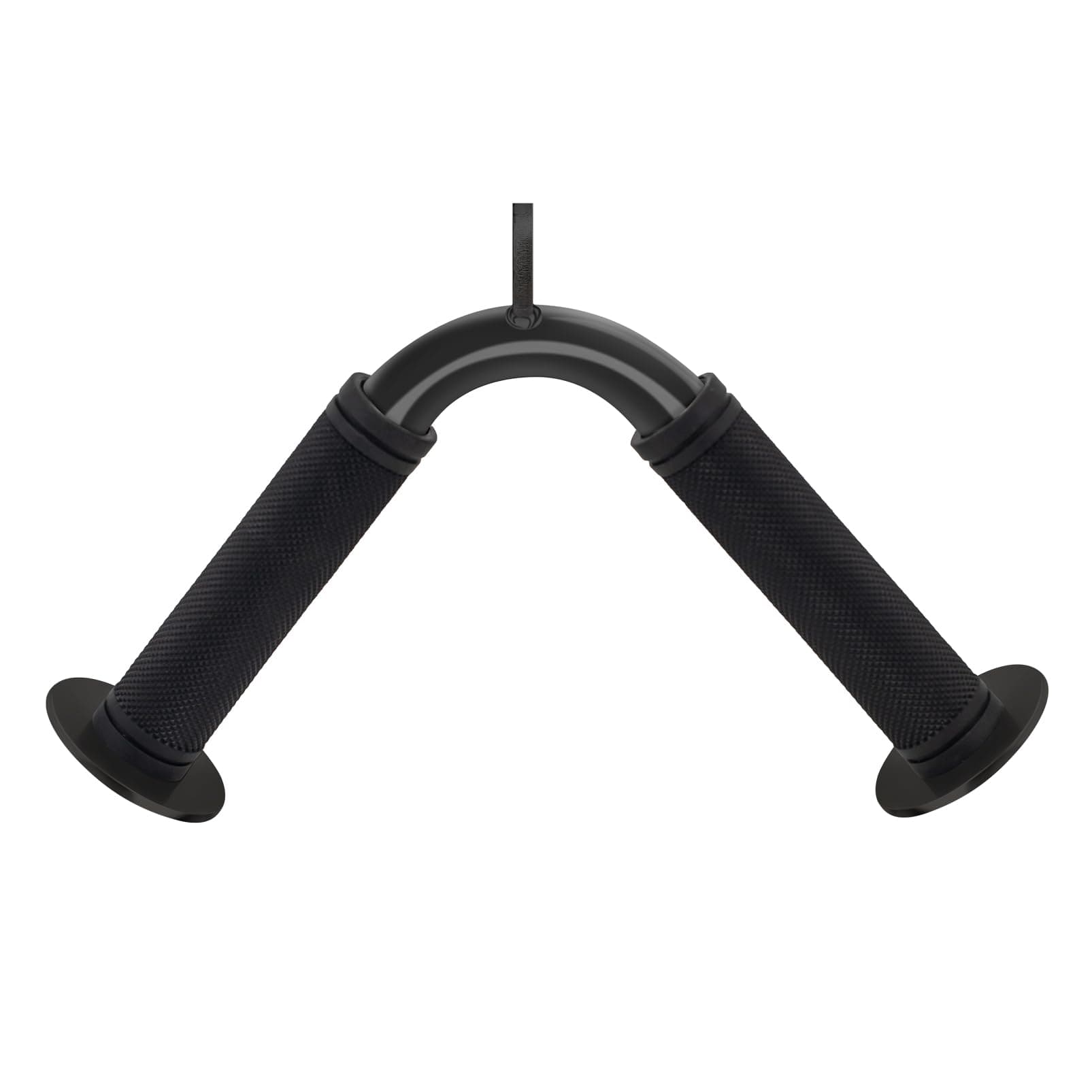 Tricep Press Down Bar, V Bar Cable Attachment, Heavy Duty Steel with Non-Slip Rubber Grip (Black)