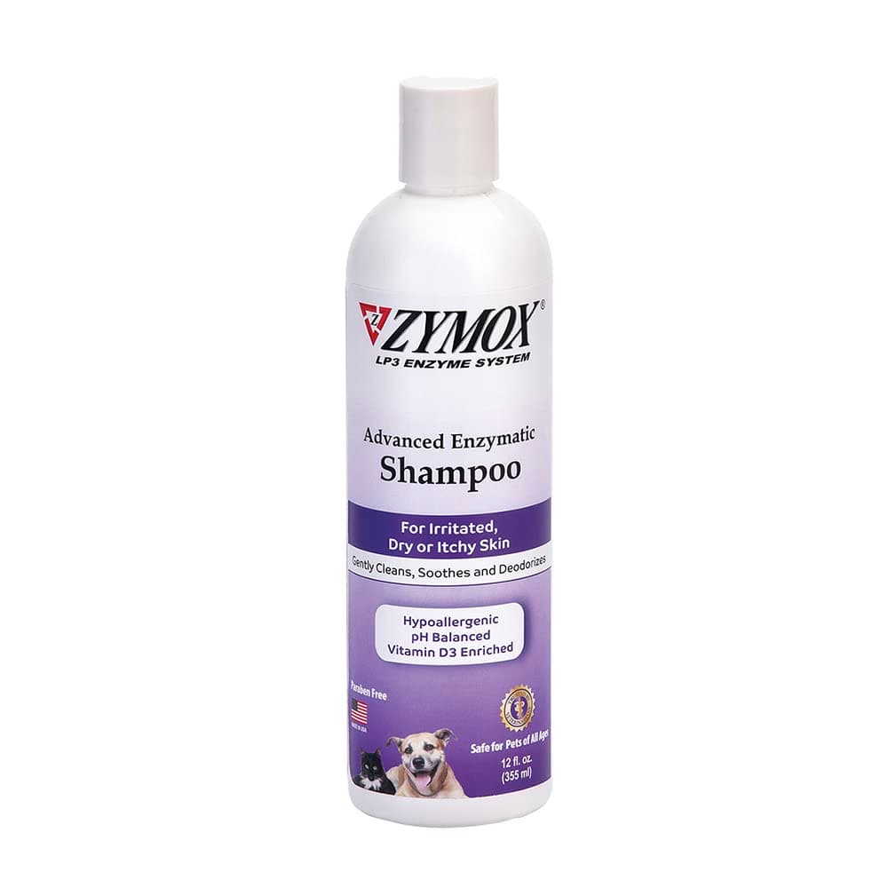 Advanced Enzymatic Shampoo, 12 oz - for Pets & Animals of All Ages: Cleans, Refreshes, Hydrates & Nourishes Dry Skin & Coat