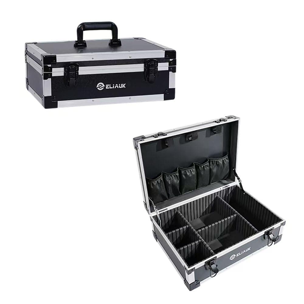 Tool Box,Adjustable Compartments, Portable Durable toolbox, Ideal for Home, Workshop, and Outdoor Use