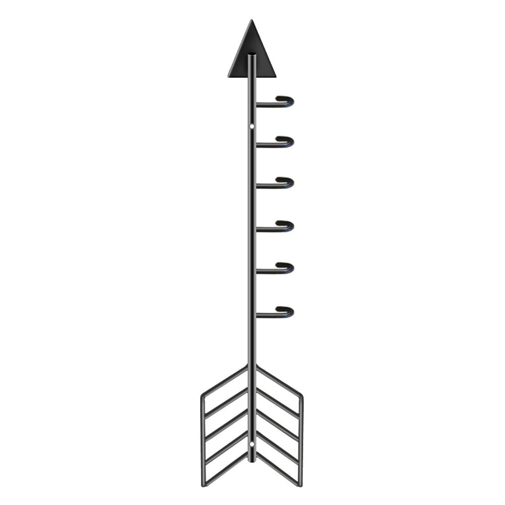 Wall Hanger for Kitchen Coat Hook Keys Rack Arrow Style with 6 Hooks by Cinehwa.