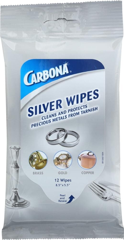Carbona Wipe Sliver Flat Pack, 12 ct