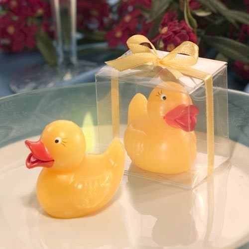 HotRef Yellow Duck Candle in Clear Box