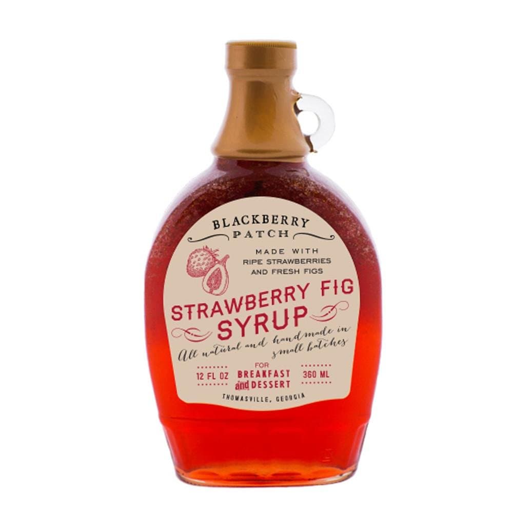 Strawberry Fig Syrup 12 Fl Oz Bottle