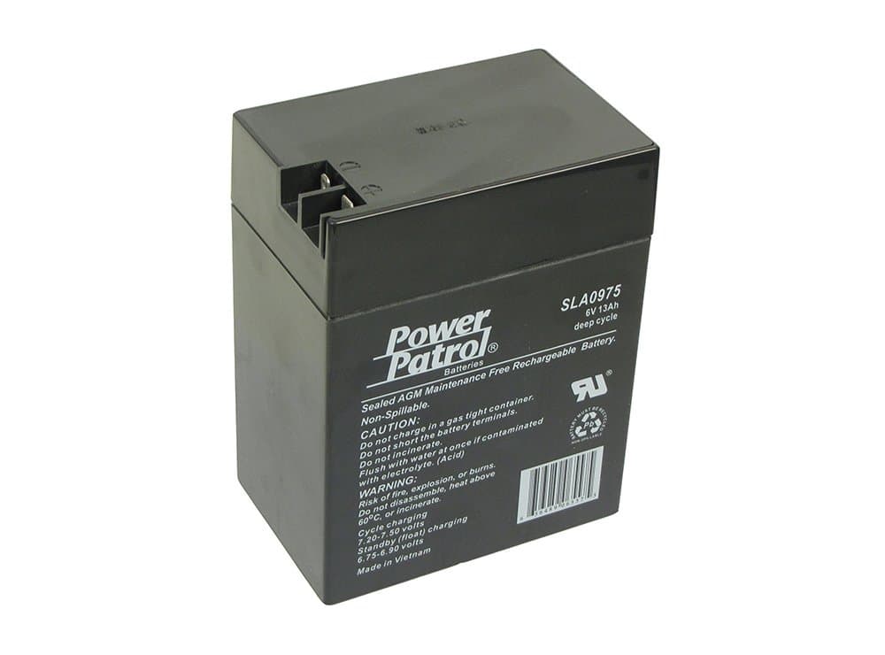 6V 13 Ah SLA Rechargeable Battery
