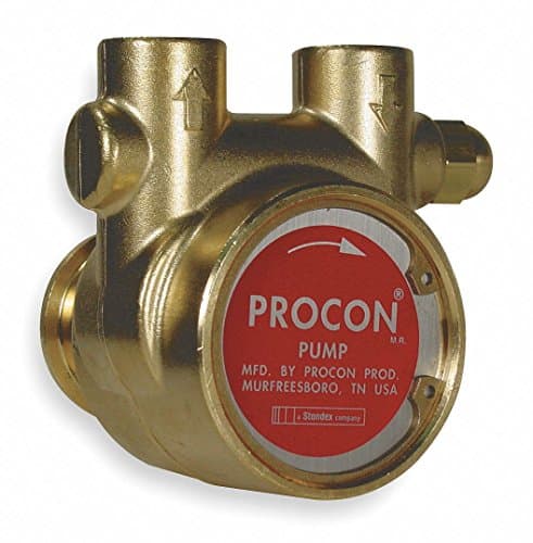1/2" Brass Rotary Vane Pump, 210 Max. Flow (GPH)