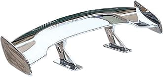 UJEAVETTE Universal Car Mini Spoiler Wing for All Cars Easy Installation Car Tail Wing Silver
