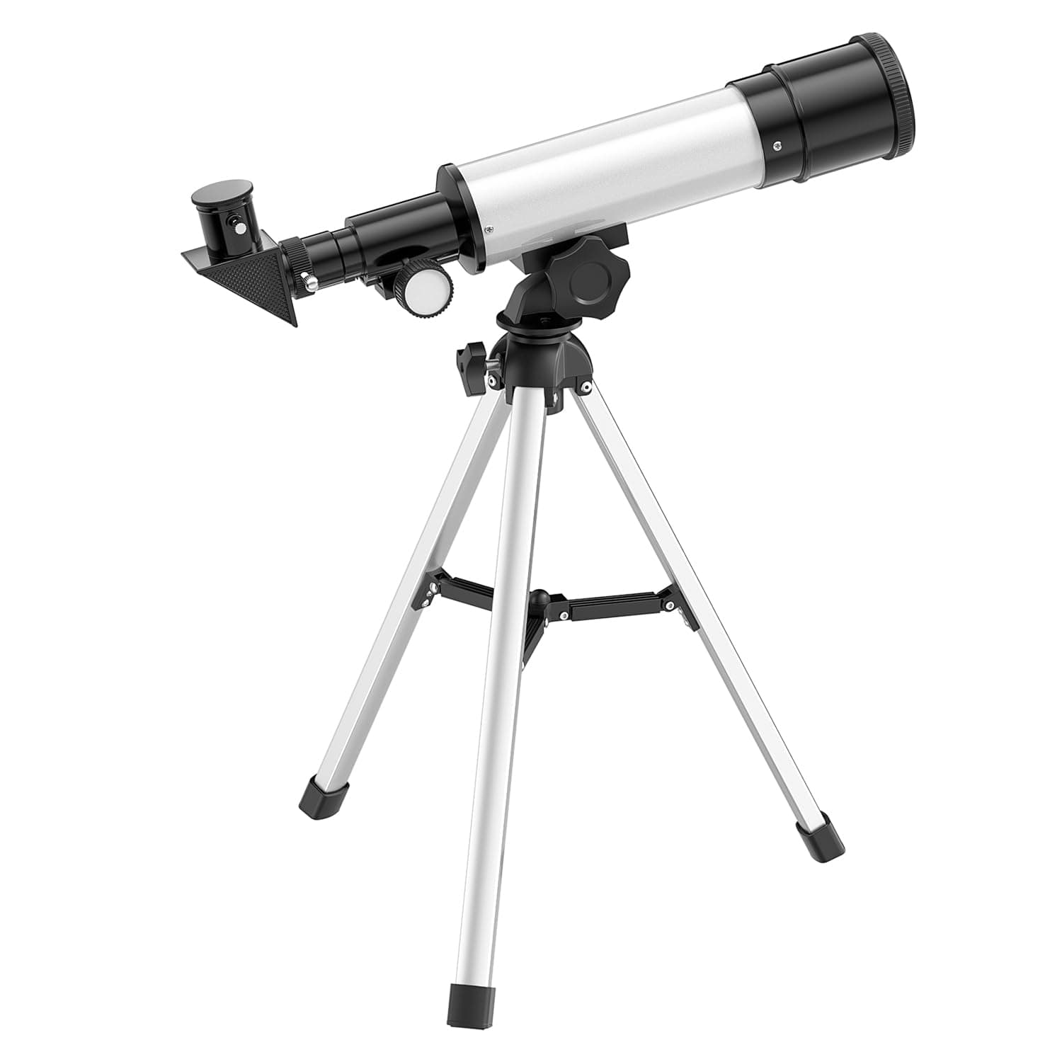 Amazon Basics | 90X Zoom HD Focus Astronomical Telescope Refractor | with Mobile Stand and Portable Tripod Stand | High Power Telescope Gift for Kids | Explore Moon, Planets, Stargazing