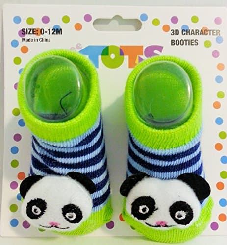 Baby Booties (Blue Pandas)