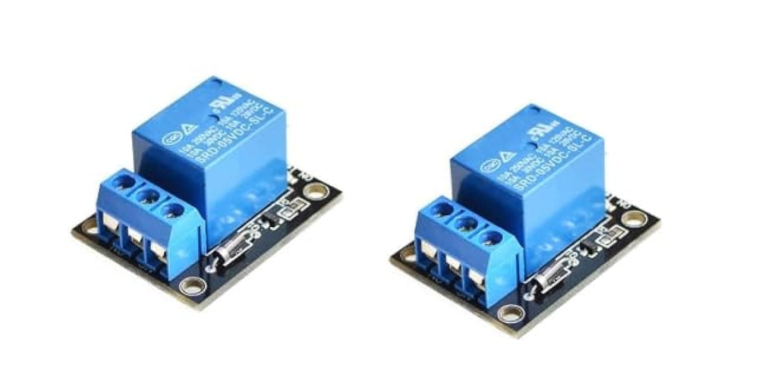 RIV International 2pcs 5V Single 1 Channel Relay Module Board Shield For Arduino