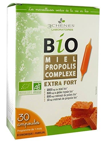 3 Chênes BIO Miel Propolis Complexe Extra Fort 30amp