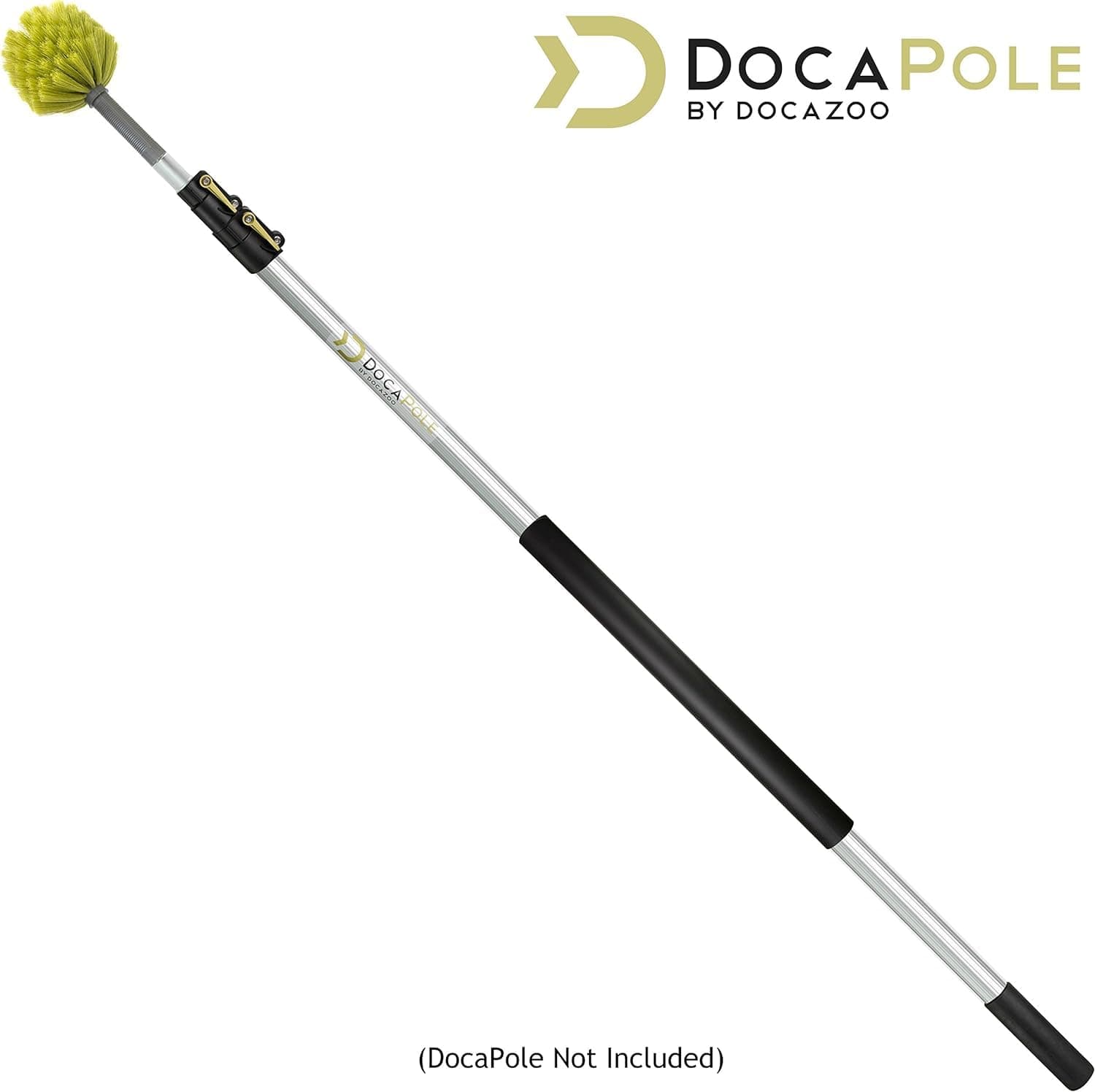 DocaPole Ceiling, Corner, and Cobweb Duster Attachment; Use by Hand or Attach to DocaPole Telescopic Extension Pole (Pole Not Included)
