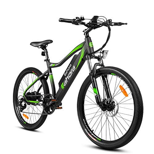 Eahora XC100 26 Inch Electric Mountain Bicycle 7 Speed E-Bike 48V 10.4Ah Lithium Battery 350W Electric Bike Max 80 Miles Adult Assisted E-Bike Electric Bike for Adults with E-PAS System
