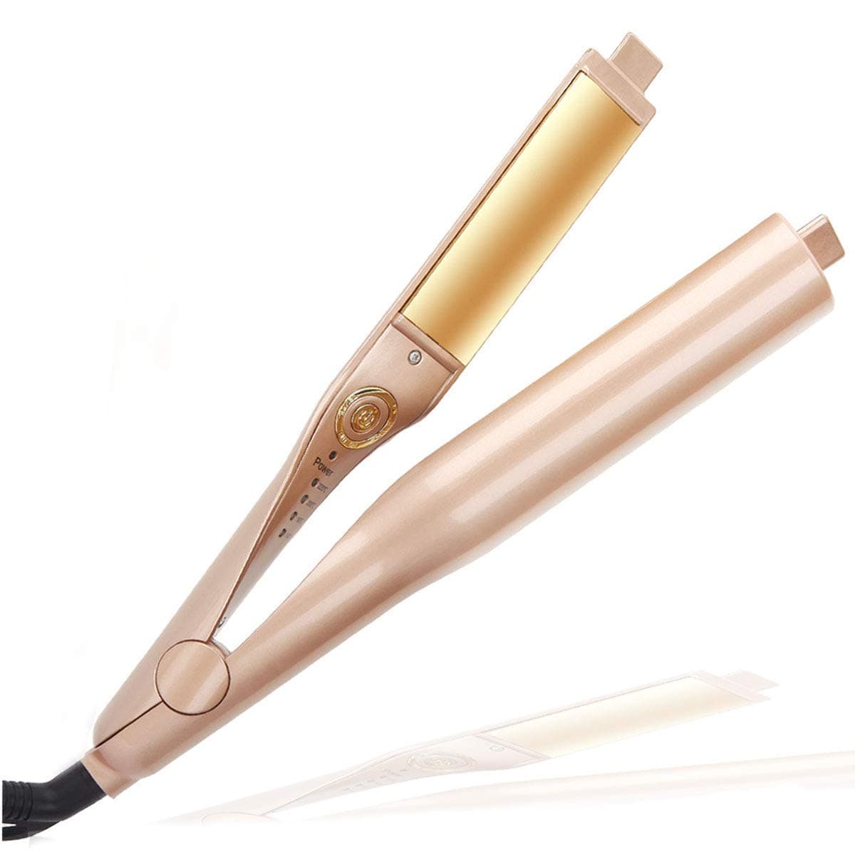 Professional Salon Styling STRAINER & CURLING IRON, Automatic Release 2 in 1 Twist Straightening Iron, Curler Iron, 3D Concave and Convex Ceramic Titanium Plate Flat Iron Salon Tool #XX12