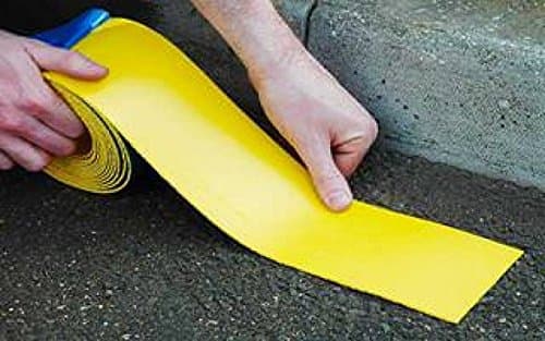 Mind The Gap Road Line Marking Torch-On Permanent 3" (75mm) x 5m Long Yellow