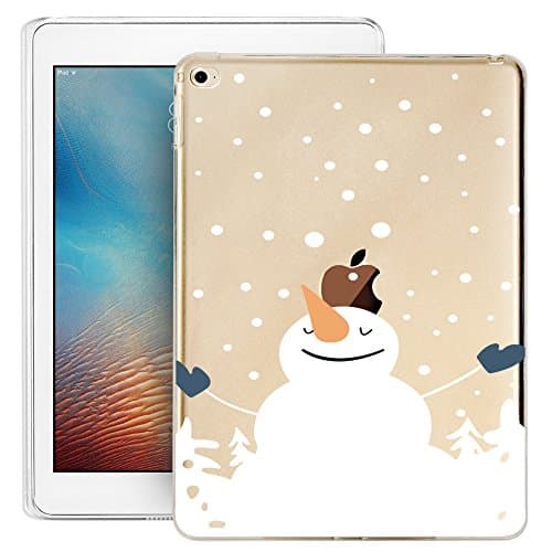 iPad Mini 4 Case, iPad Mini 4 Soft Clear Case, Doramifer Childhood Series Protective Case [Anti-Slip] [Good Grip] [Ultra Thin] with Aesthetic 3D Print Soft Back Cover for iPad Mini 4 (Snowman)